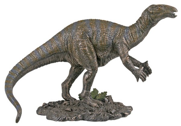 Iguanodon Dinosaur Sculpture Small Scale Replica Figurine Statues Art